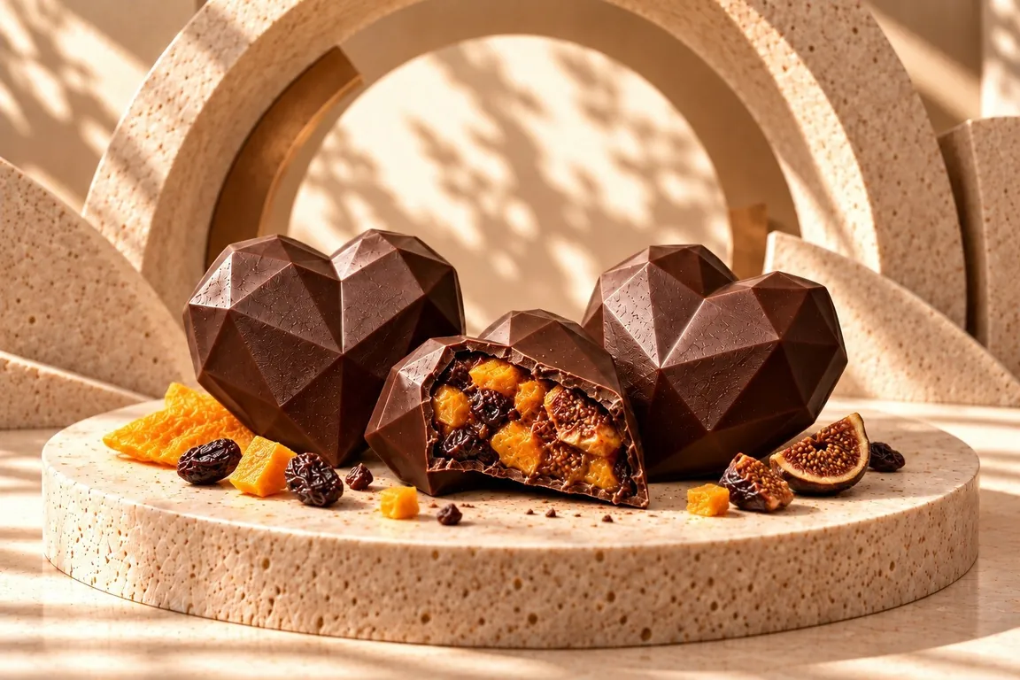 ZAYEI Fruit Noir chocolate heart