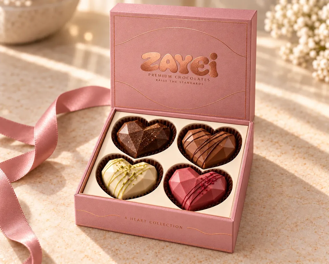 ZAYEI 4 Heart Collection gift box