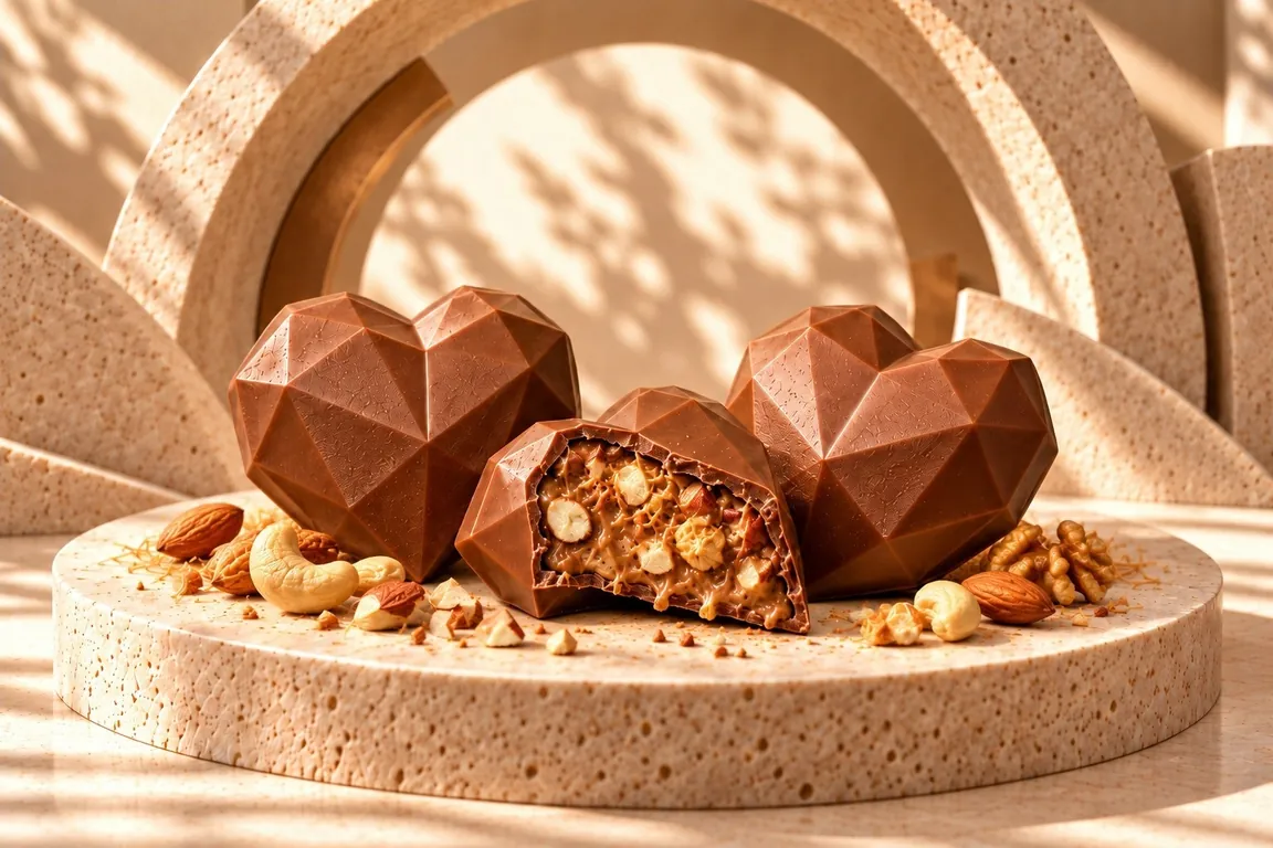 ZAYEI Nut Éclat chocolate heart
