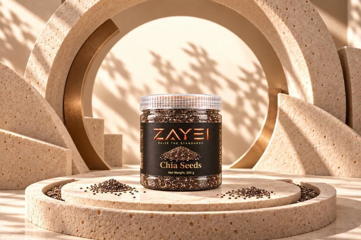 ZAYEI Chia Seeds jar, 250 g pack