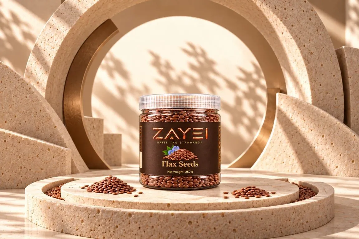ZAYEI Flax Seeds jar, 250 g pack