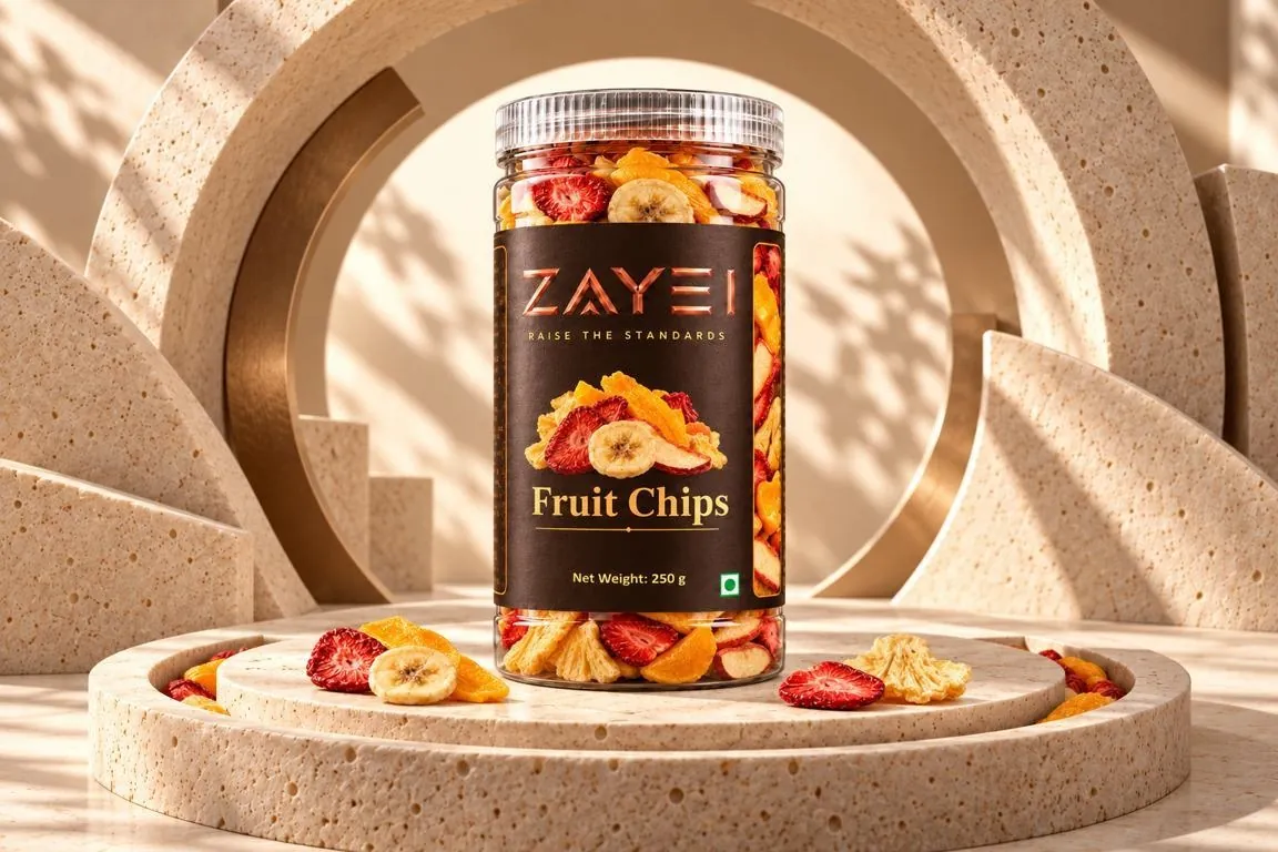 ZAYEI Fruit Chips jar, 250 g pack