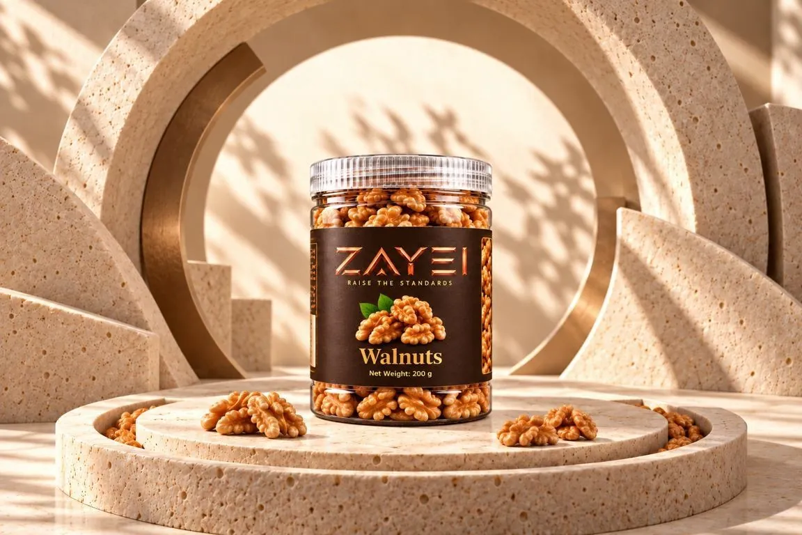 ZAYEI Walnut Kernels jar, 200 g pack