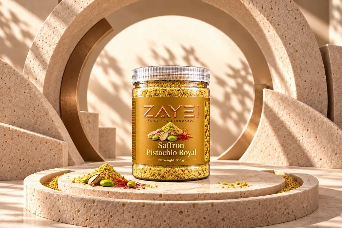 ZAYEI Saffron Pistachio Royal jar, 350 g pack