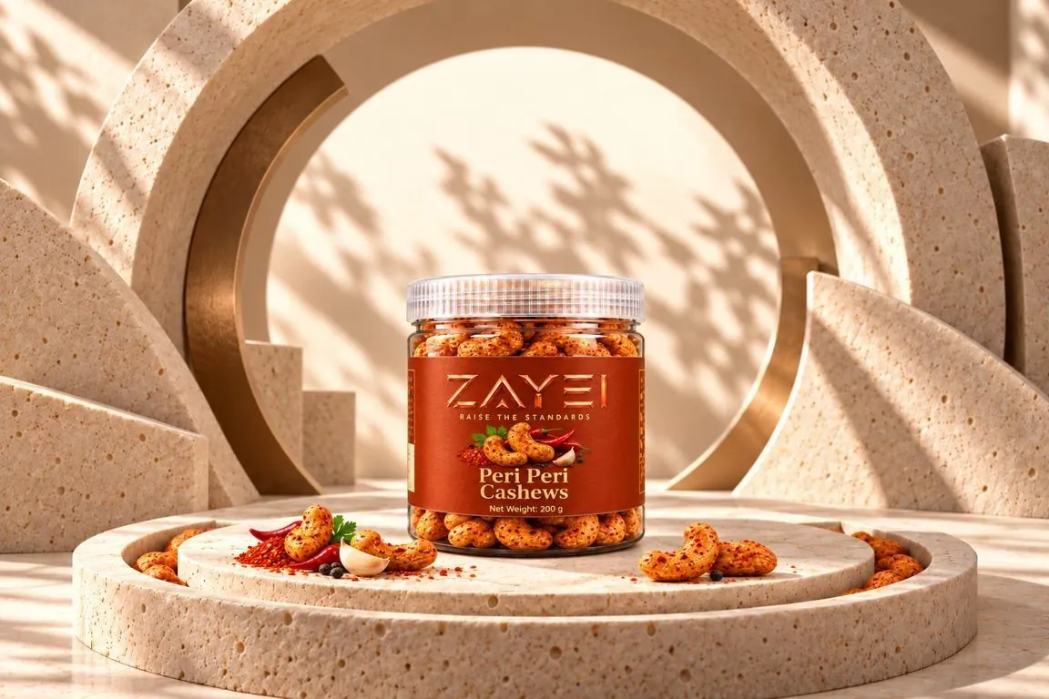 ZAYEI Peri Peri Cashews jar, 250 g pack